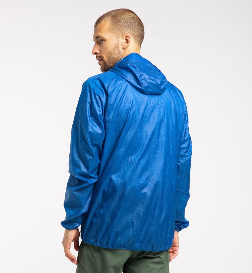 Haglöfs Mens L.I.M Shield Comp Windbreaker Blue New Zealand 98417EWVG